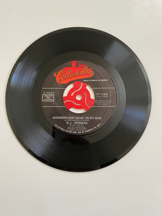 B.J. Thomas - Raindrops Keep Fallin' On My Head | 45 The Vintedge Co.