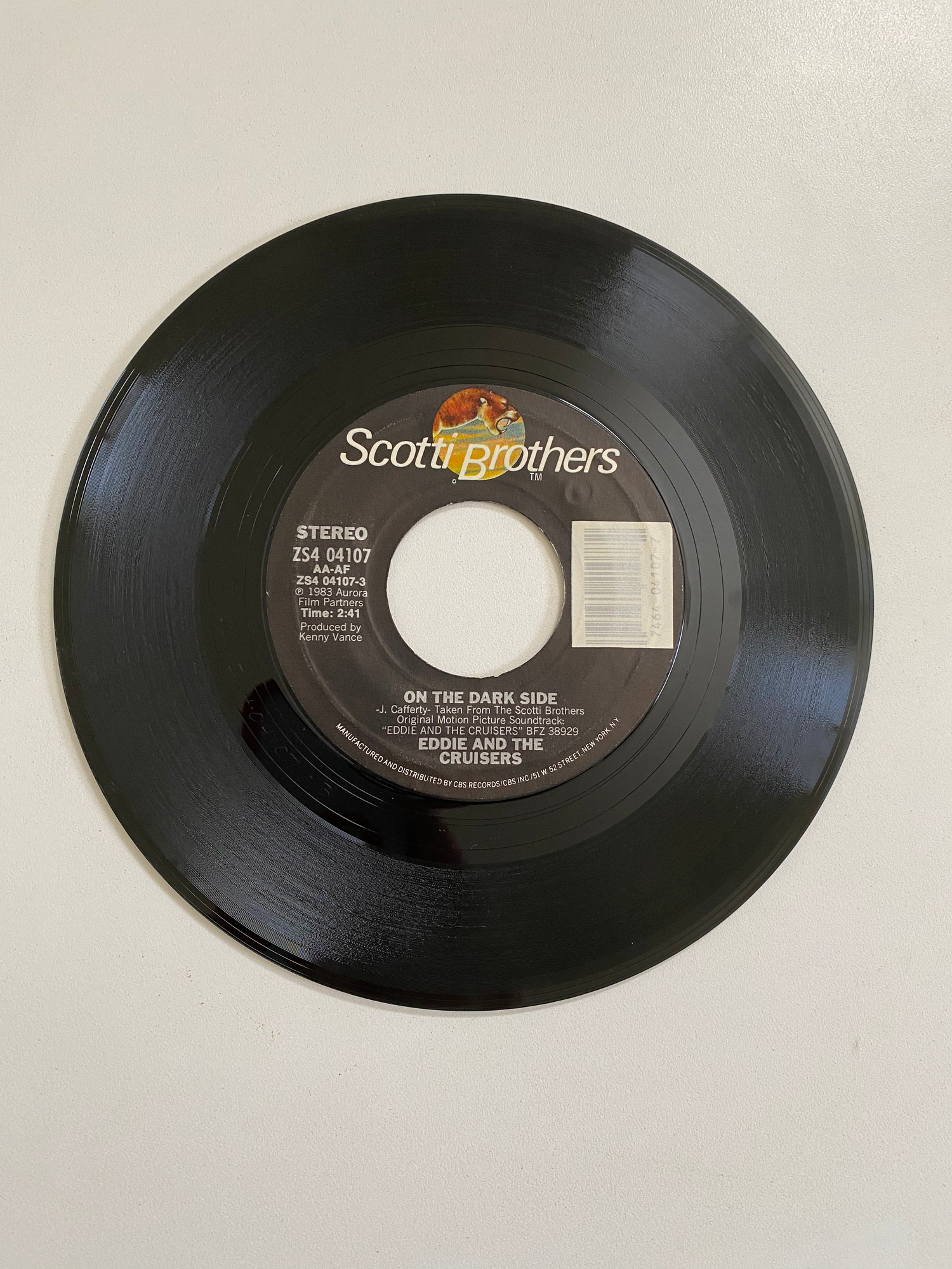 Eddie and the Cruisers - On The Dark Side | 45 The Vintedge Co.