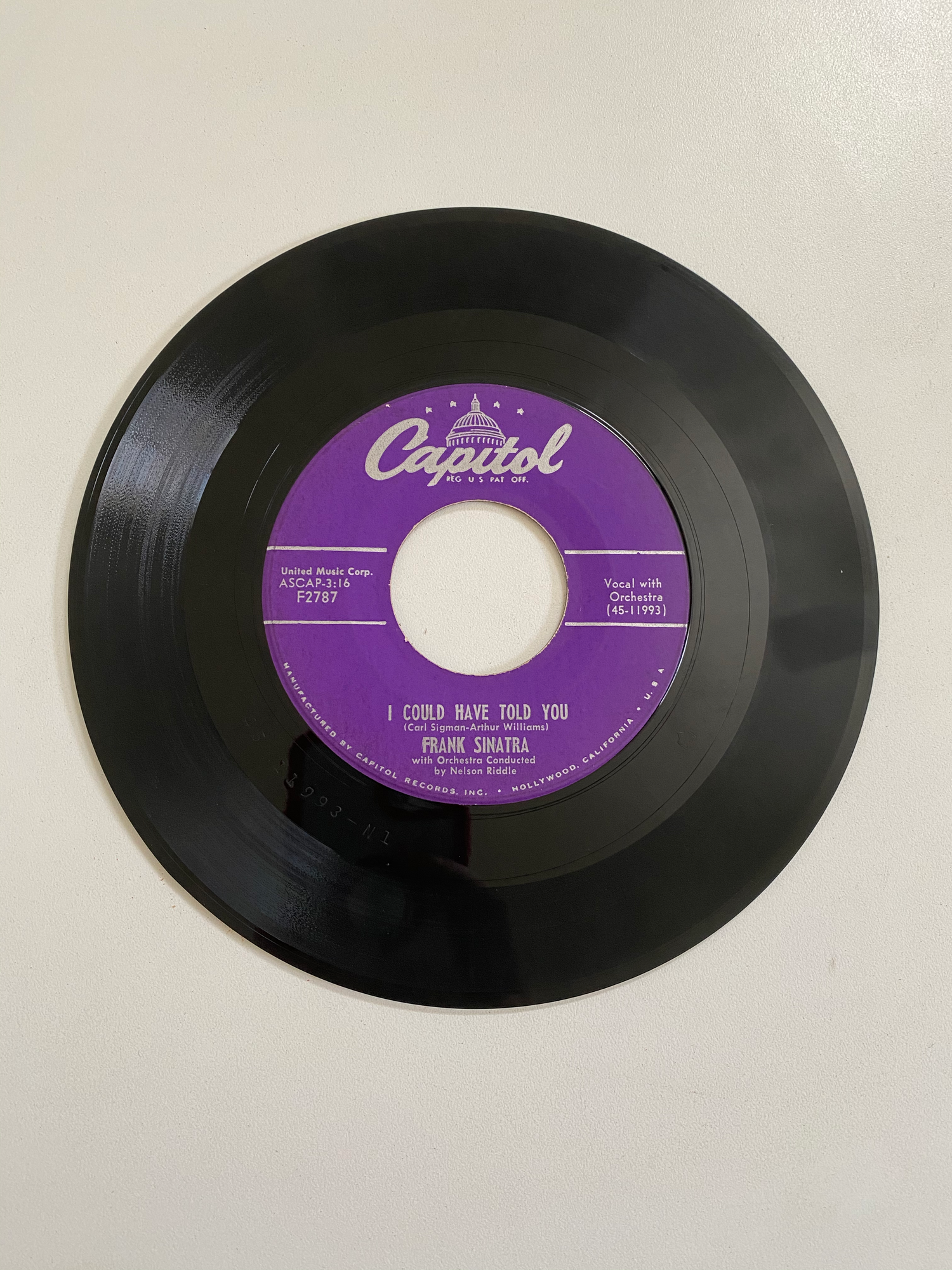 Frank Sinatra - Don't Worry About Me | 45 The Vintedge Co.