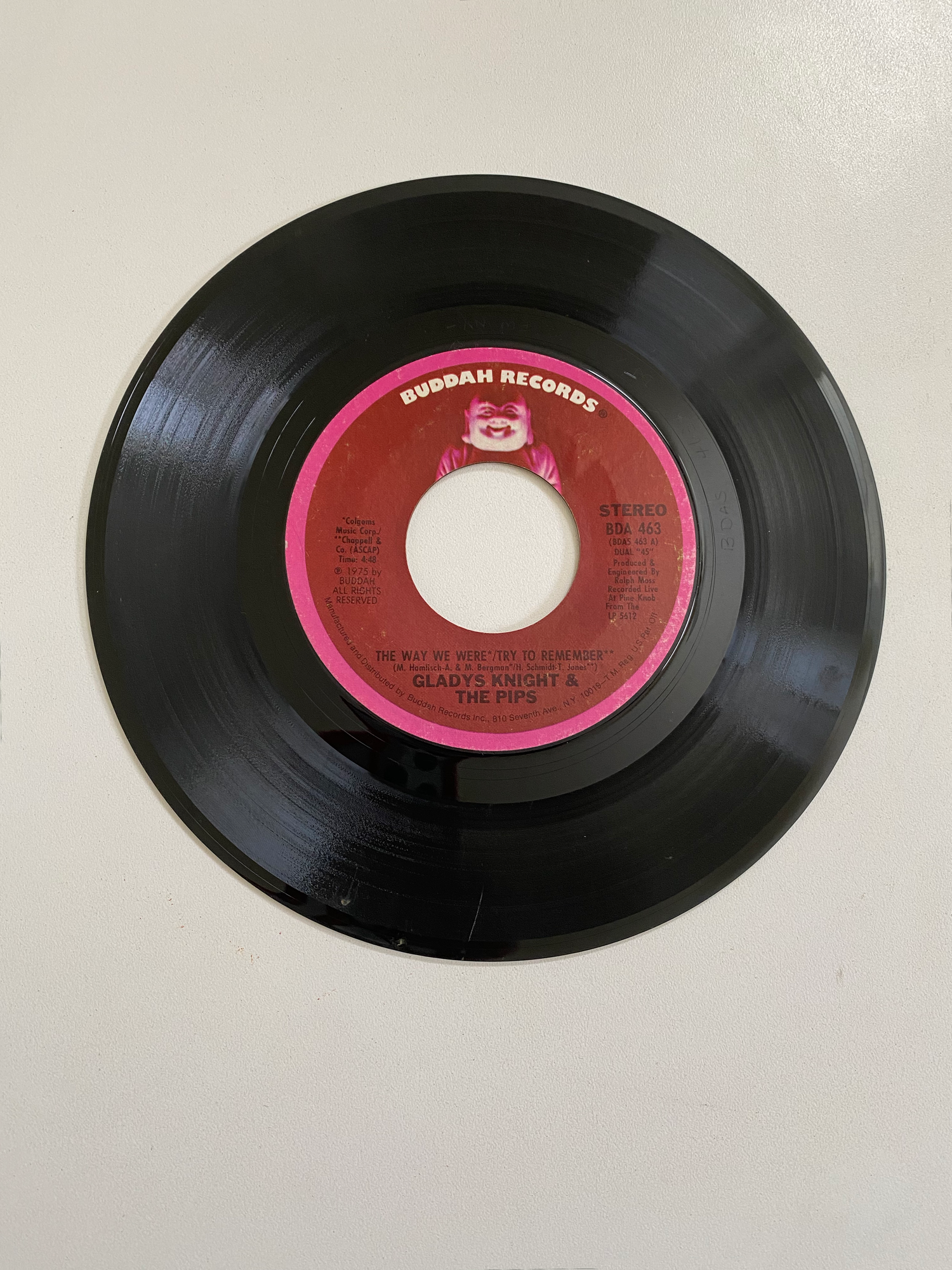 Gladys Knight and The Pips - The Way We Were/Try to Remember | 45 The Vintedge Co.