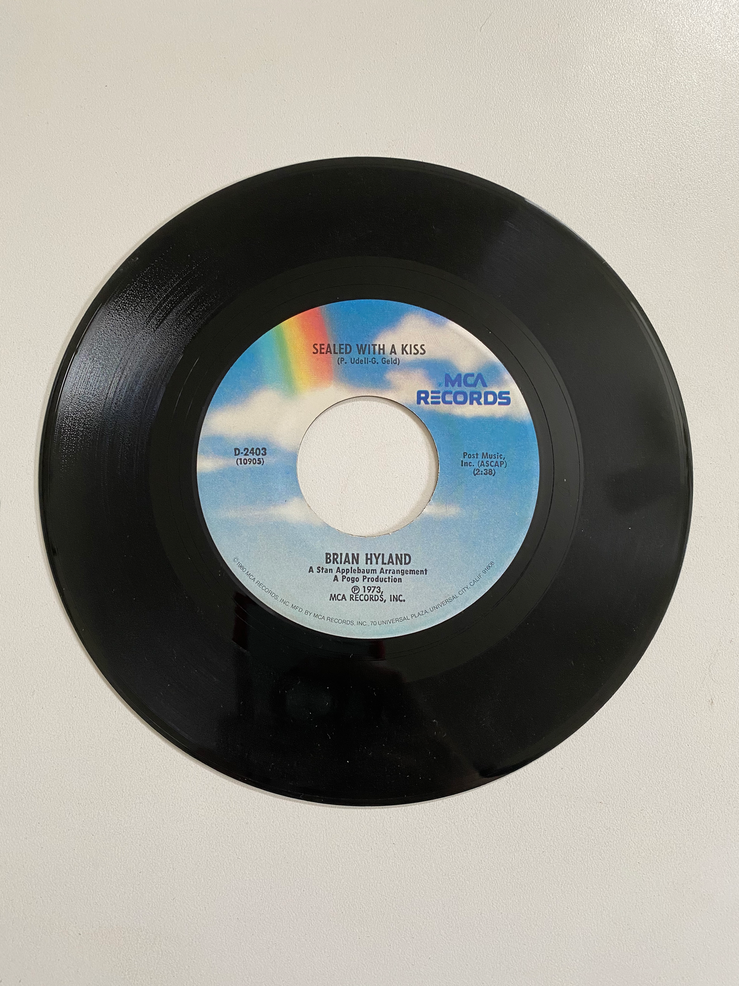 Brian Hyland - Sealed With a Kiss | 45 The Vintedge Co.