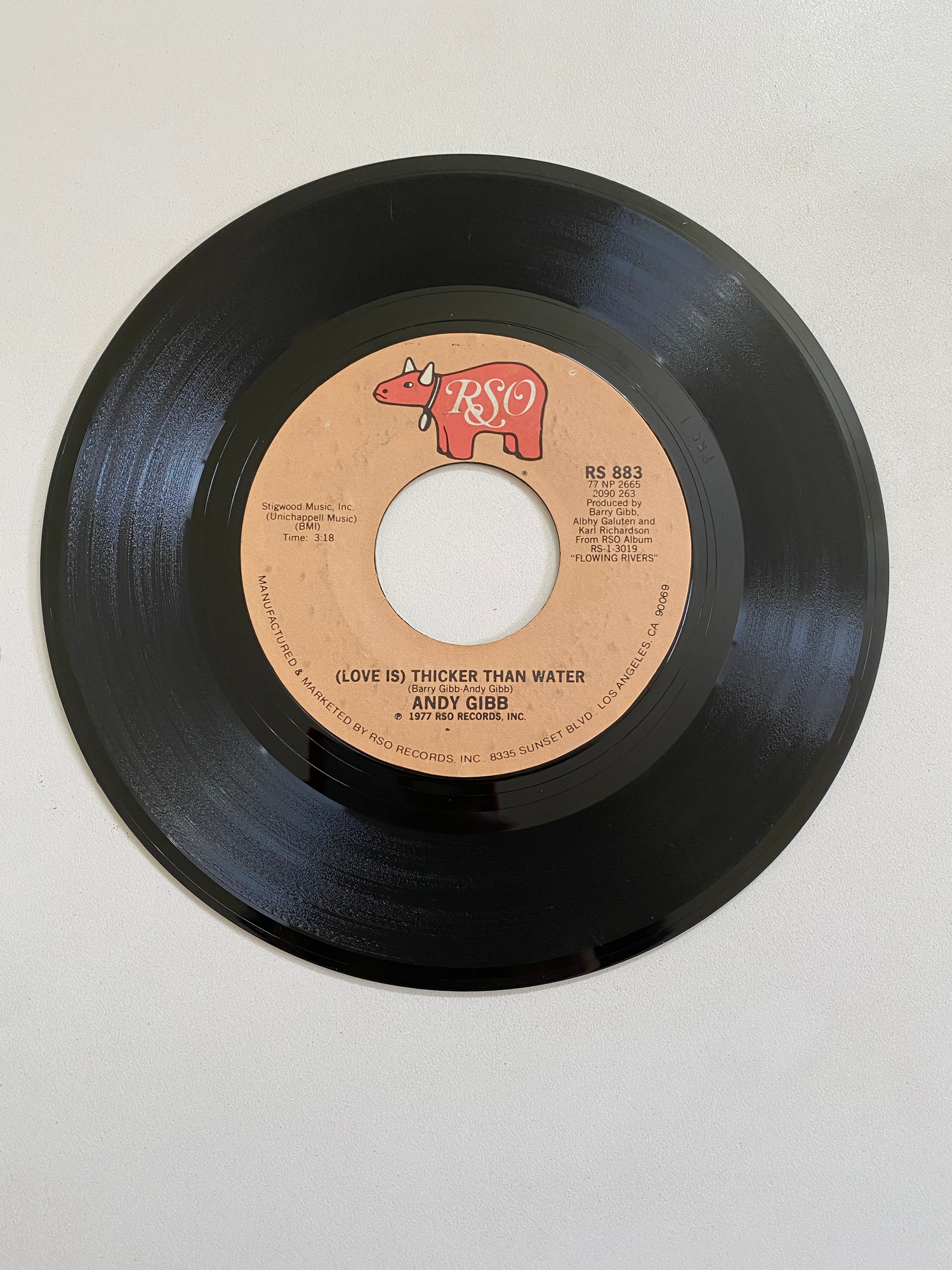 Andy Gibb - Words and Music | 45 The Vintedge Co.