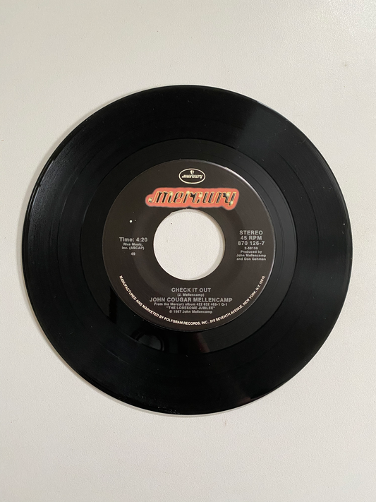 John Cougar Mellencamp - Check It Out | 45 The Vintedge Co.
