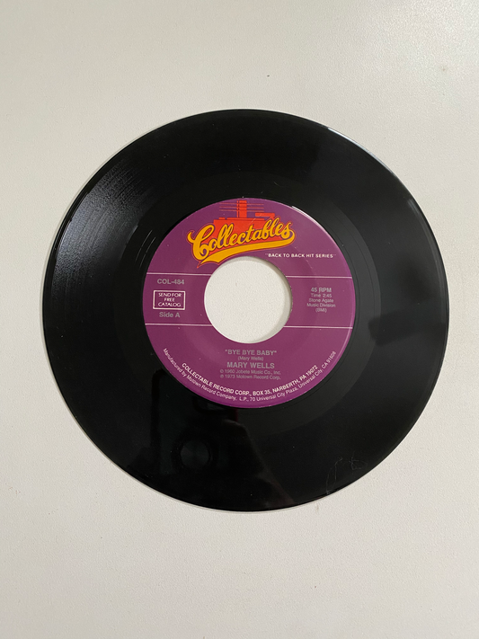 Mary Wells - Bye Bye Baby | 45 The Vintedge Co.