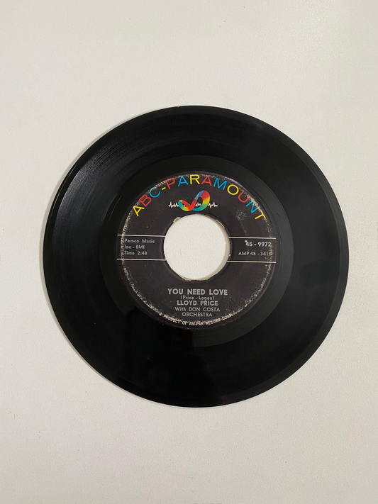 Lloyd Price - You Need Love | 45 The Vintedge Co.