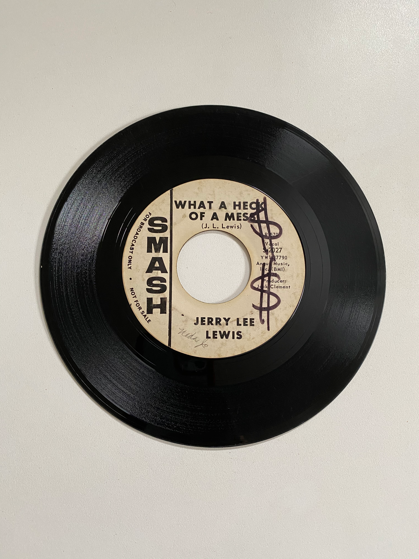 Jerry Lee Lewis - Sticks and Stones | 45 The Vintedge Co.