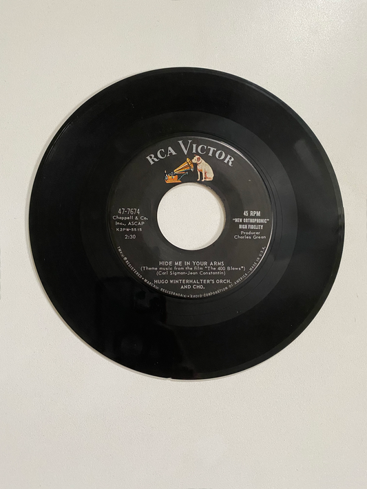 Hugo Winterhalter's Orchestra and Choir - Hide Me in Your Arms | 45 The Vintedge Co.