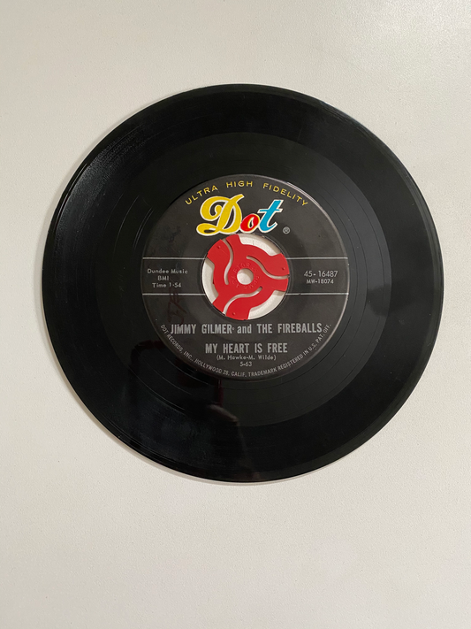 Jimmy Gilmer and The Fireballs - My Heart is Free | 45 The Vintedge Co.
