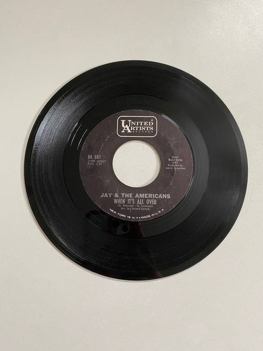 Jay & The Americans - When It's All Over | 45 The Vintedge Co.
