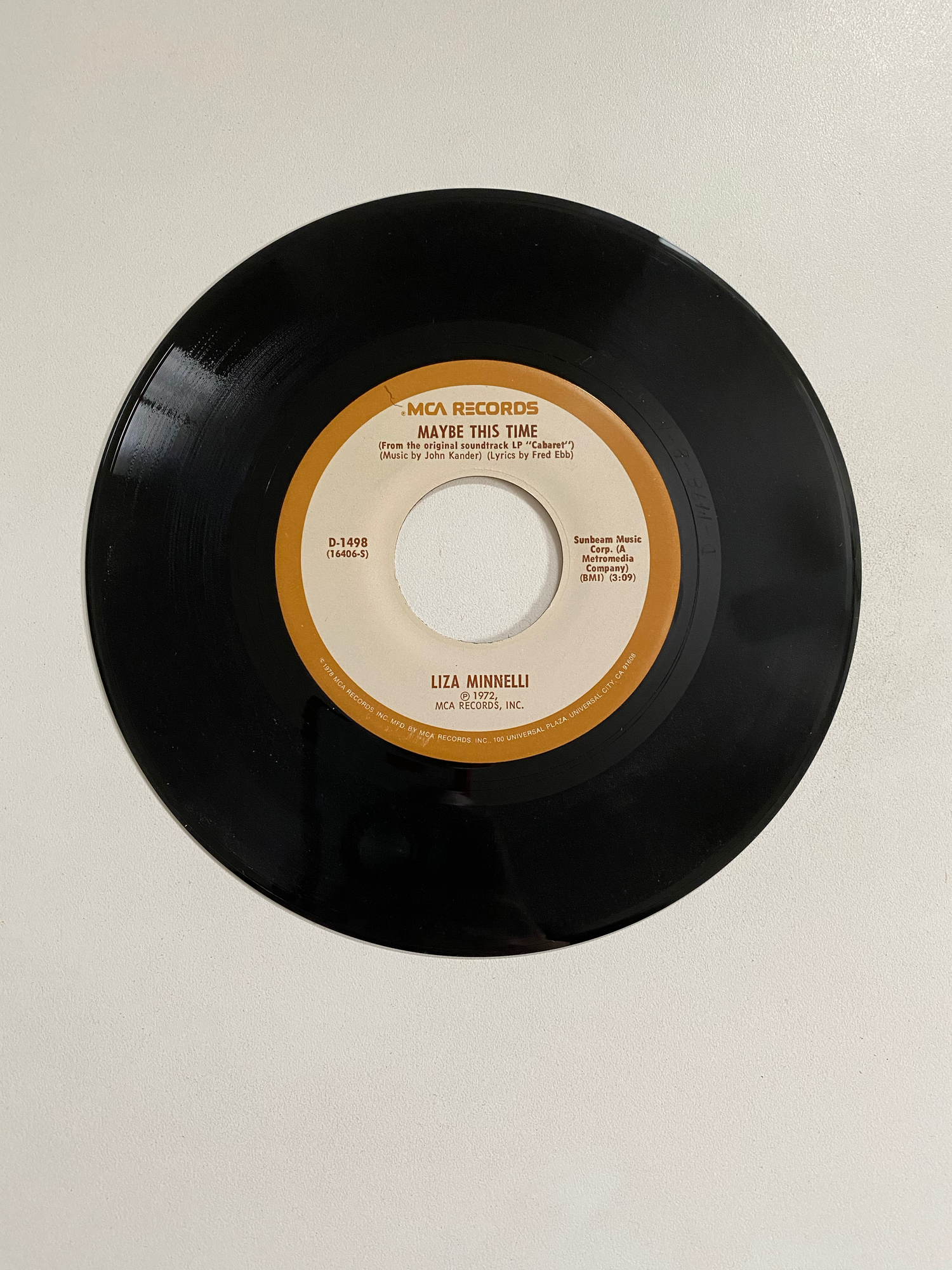 Liza Minnelli - Maybe This Time | 45 The Vintedge Co.