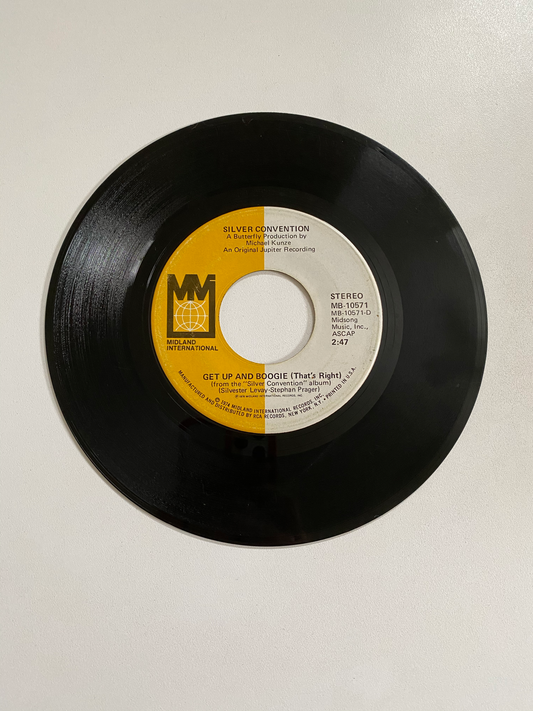 Silver Convention - Get Up and Boogie (That's Right) | 45 The Vintedge Co.
