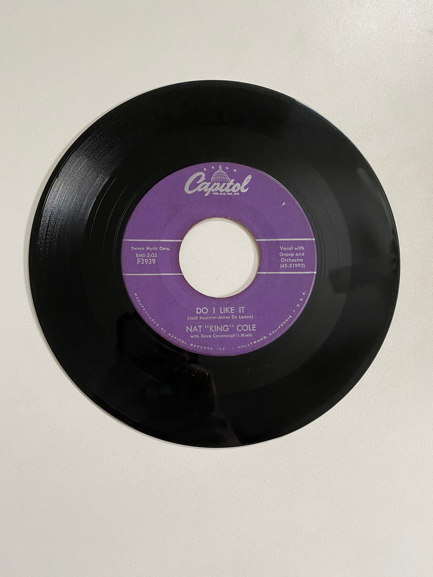 Nat "King" Cole - Looking Back | 45 The Vintedge Co.