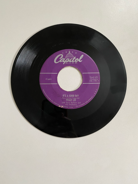 Peggy Lee - It's A Good Day | 45 The Vintedge Co.