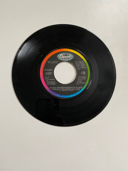 Peabo Bryson and Roberta Flack - Tonight I Celebrate My Love | 45 The Vintedge Co.