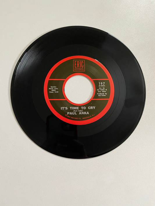 Paul Anka - It's Time to Cry | 45 The Vintedge Co.