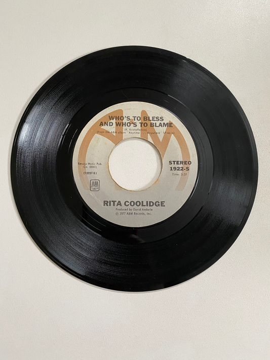 Rita Coolidge - (Your Love Has Lifted Me) Higher and Higher | 45 The Vintedge Co.