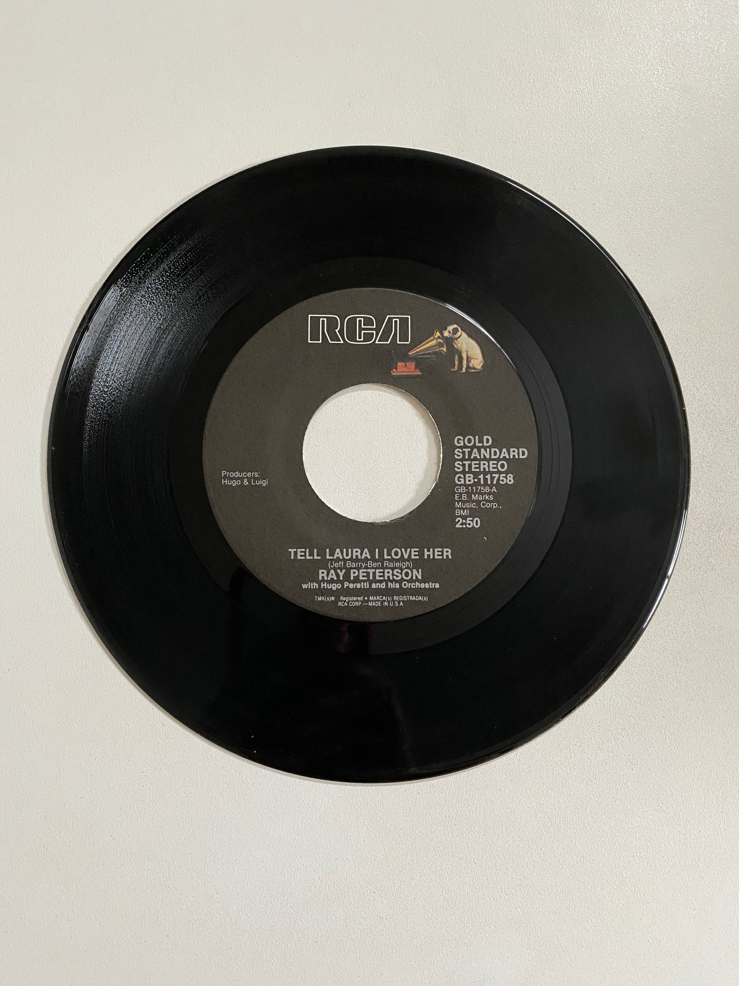 Ray Peterson - Tell Laura I Love Her | 45 The Vintedge Co.