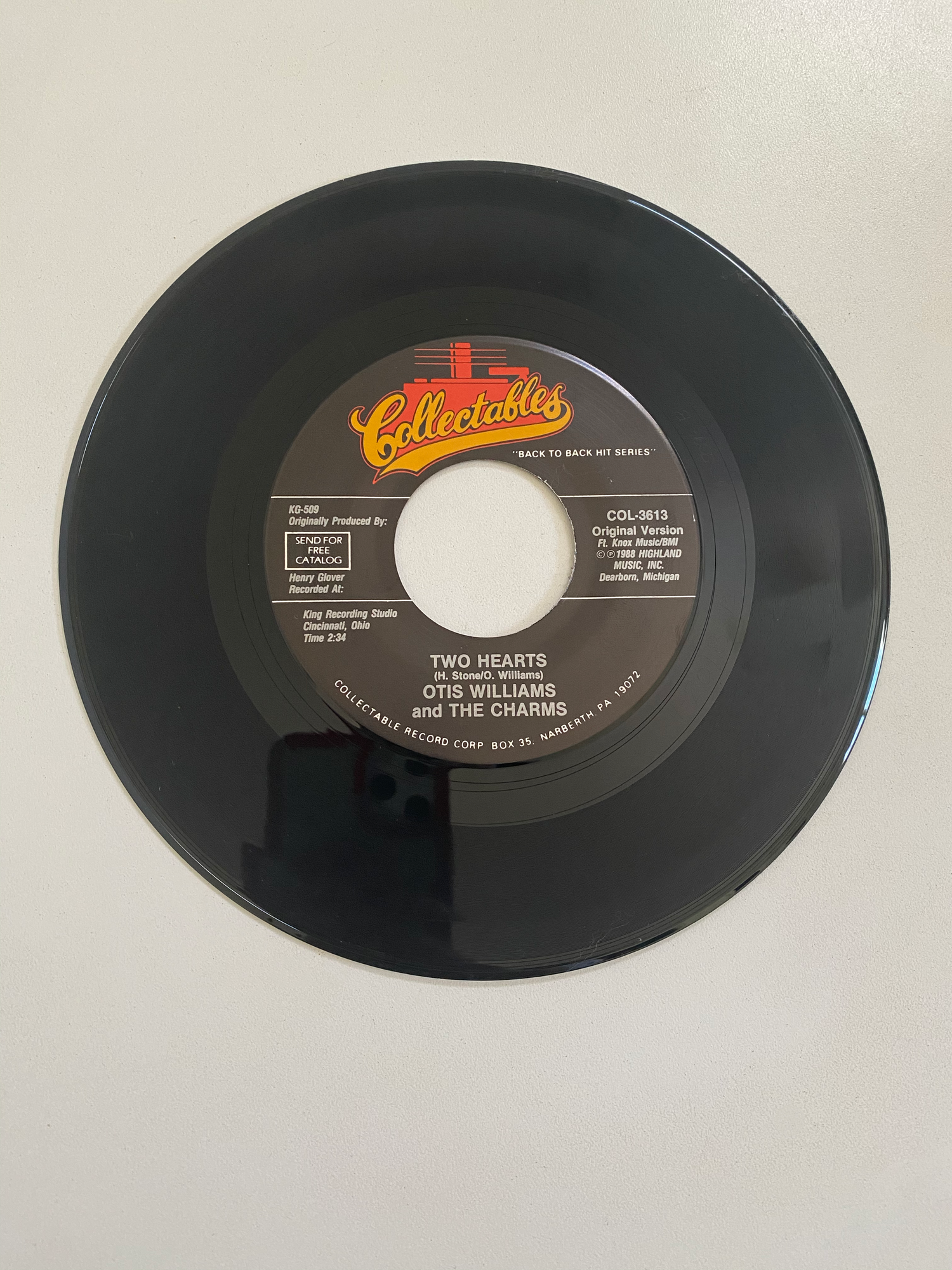 Otis Williams and The Charms - Ivory Tower | 45 The Vintedge Co.