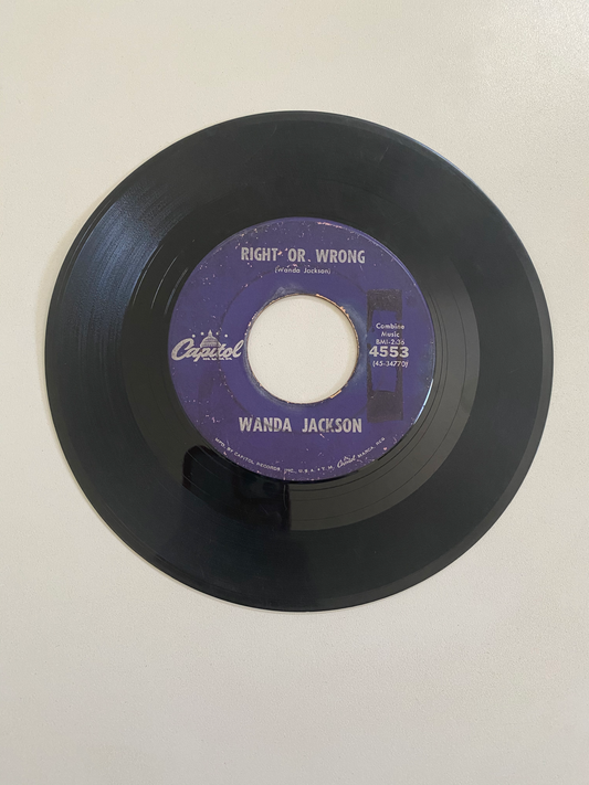 Wanda Jackson - Right or Wrong | 45 The Vintedge Co.