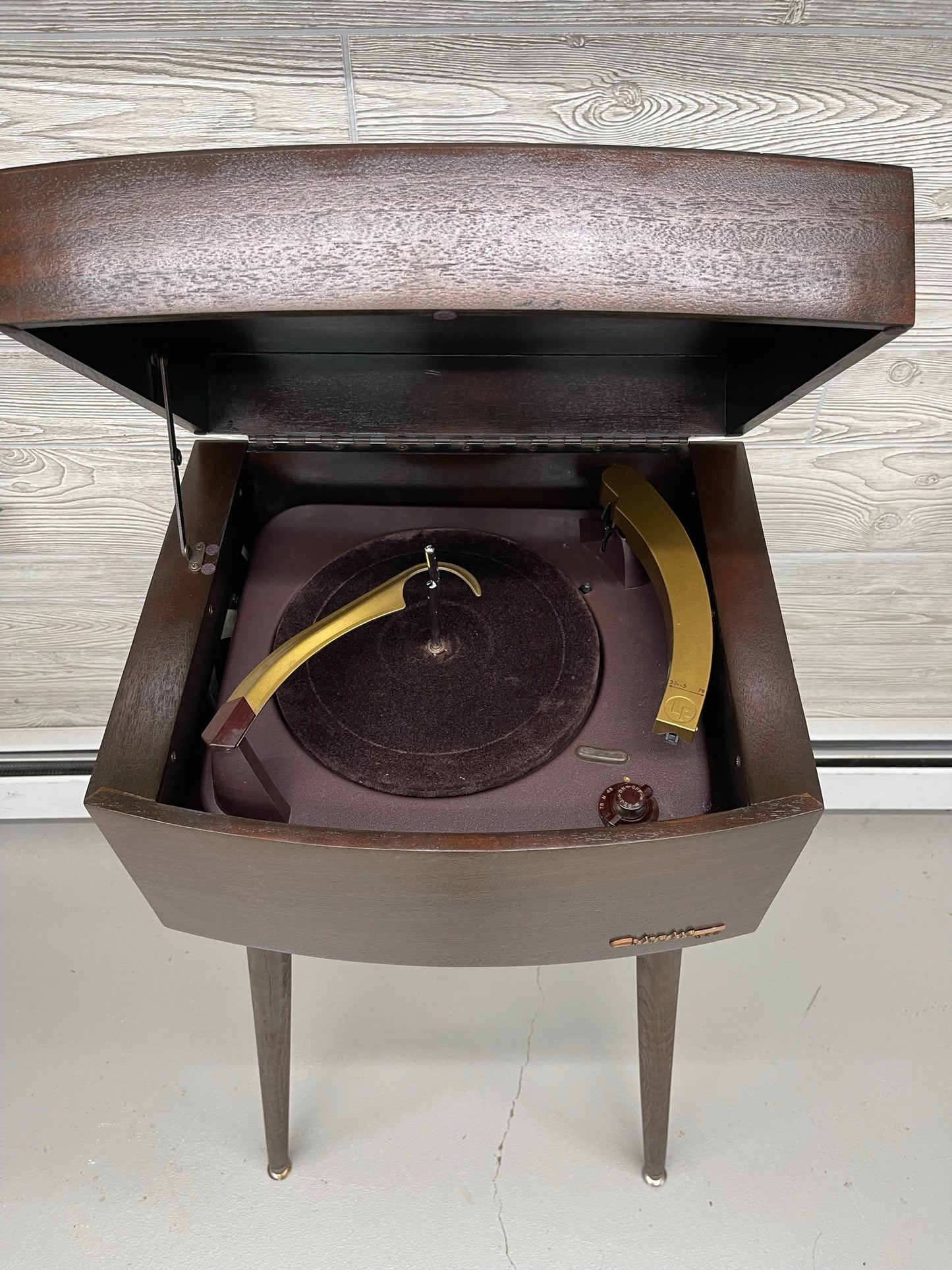 COLUMBIA 360 Mid Century Vintage Record Player Changer The Vintedge Co.