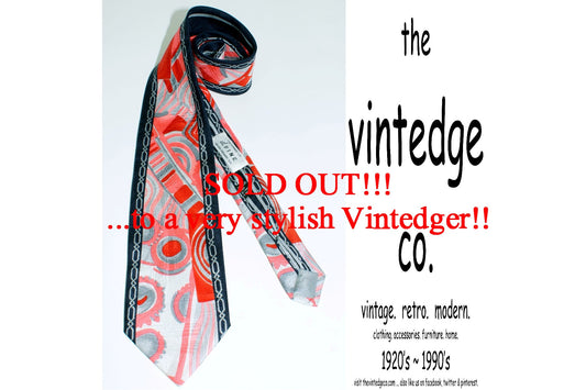 SOLD - Mens Silk Tie The Vintedge Co.