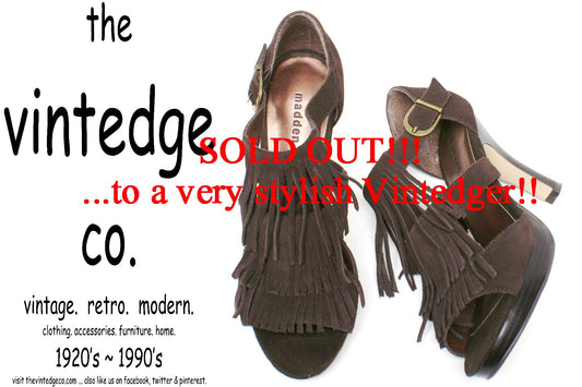 SOLD - Steve Madden Suede Heels The Vintedge Co.