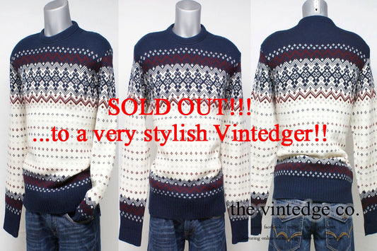 SOLD - Vintage Mens Sweater The Vintedge Co.