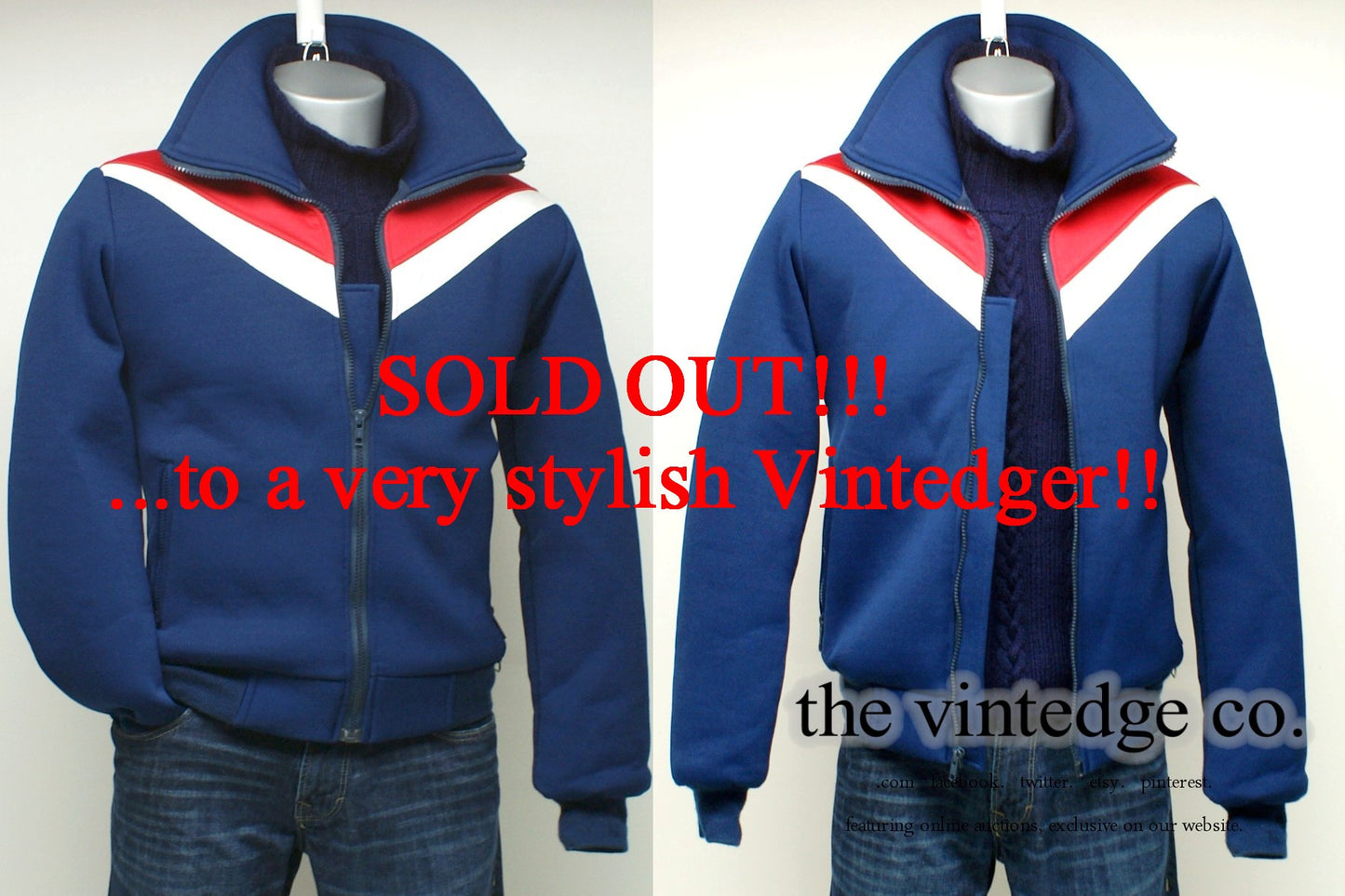 SOLD - Vintage Mens Ski Jacket The Vintedge Co.