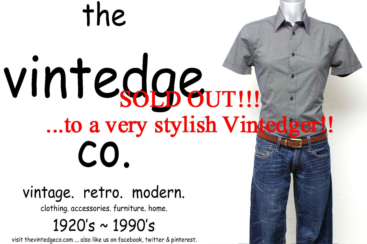 SOLD - Vintage Mens Express Shirt The Vintedge Co.