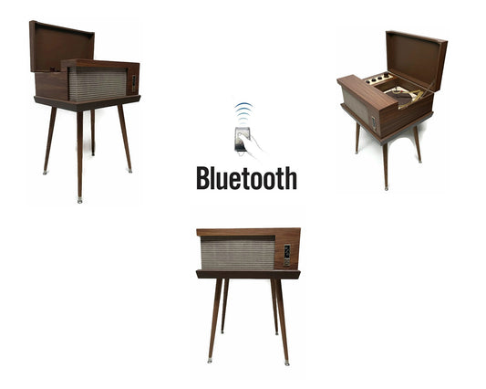 SOLD - 60's The Voice Of Music 562 Vintage Record Changer HIFI Consolette - Bluetooth The Vintedge Co.