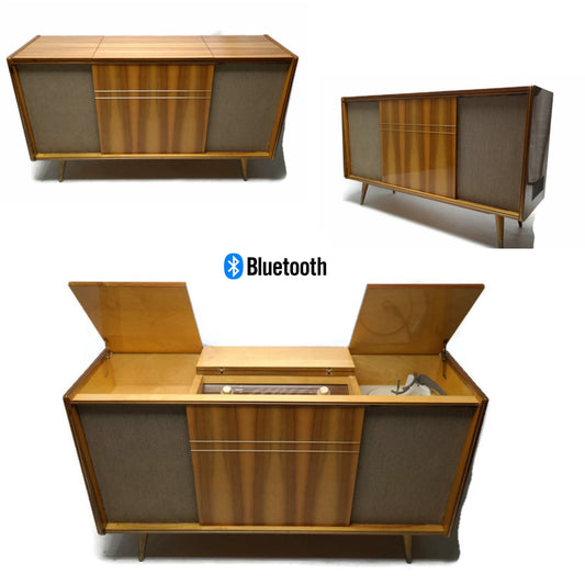 **SOLD OUT** TELEFUNKEN European Mid Century Record Changer Player Stereo Console The Vintedge Co.