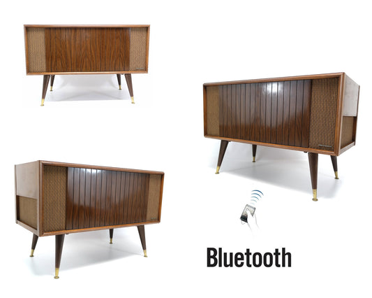 Mid Century Modern Magnavox Record Player Console - Bluetooth The Vintedge Co.