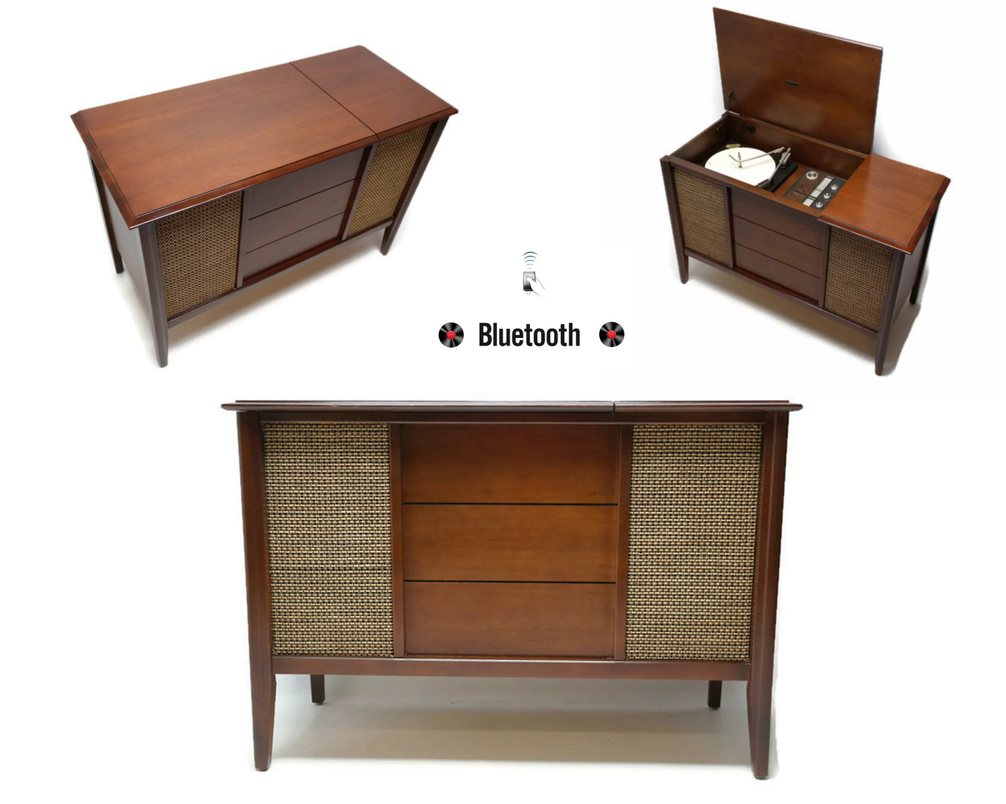 **SOLD OUT** 60's ZENITH Mid Century Record Player Changer Stereo Console The Vintedge Co.