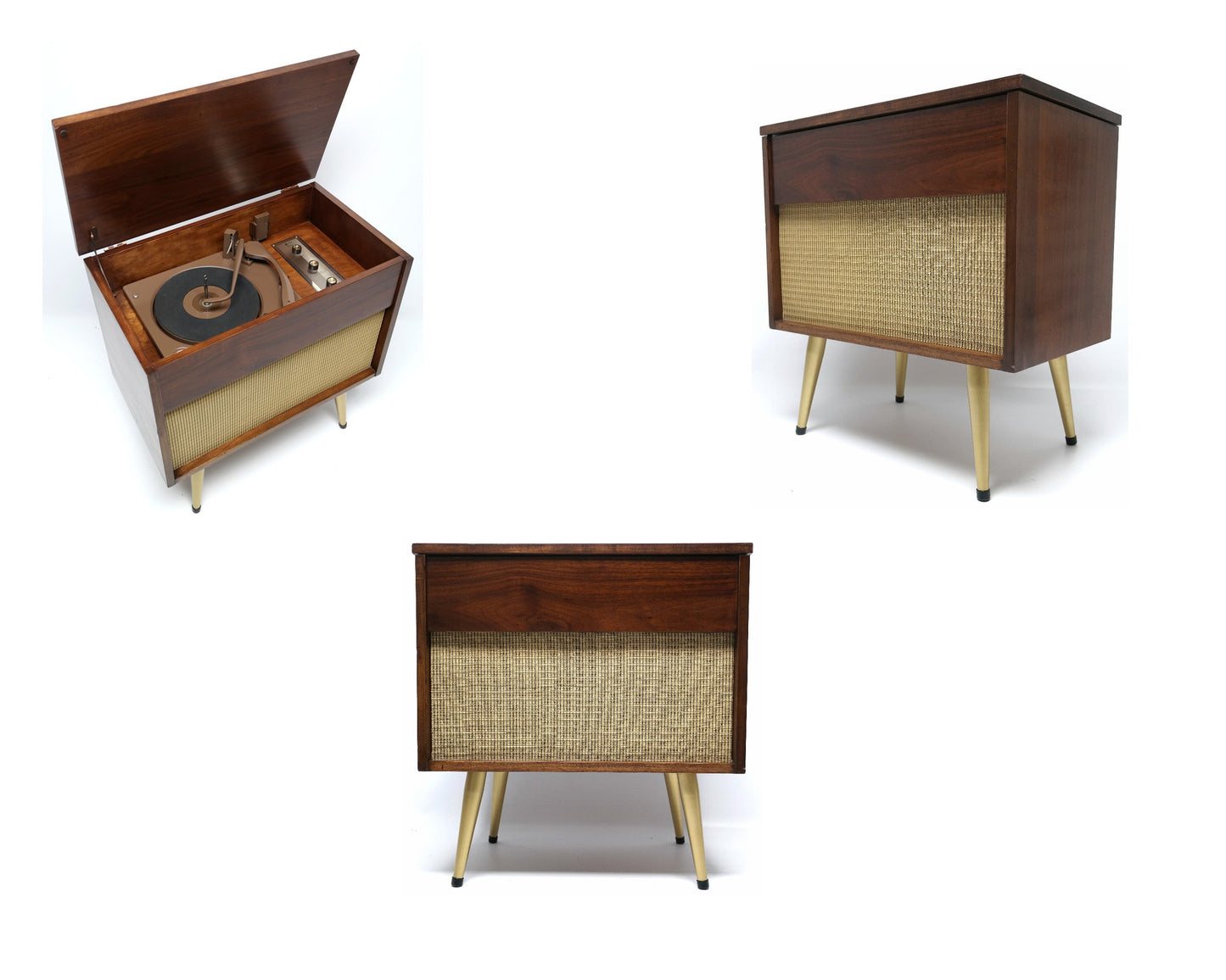 MCM  - ARVIN - Mid Century low Boy Consolette Record Player The Vintedge Co.