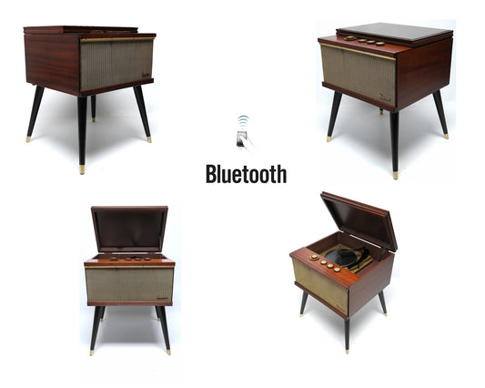 Mid Century Modern Magnavox Consolette Record Player Changer and Bluetooth The Vintedge Co.