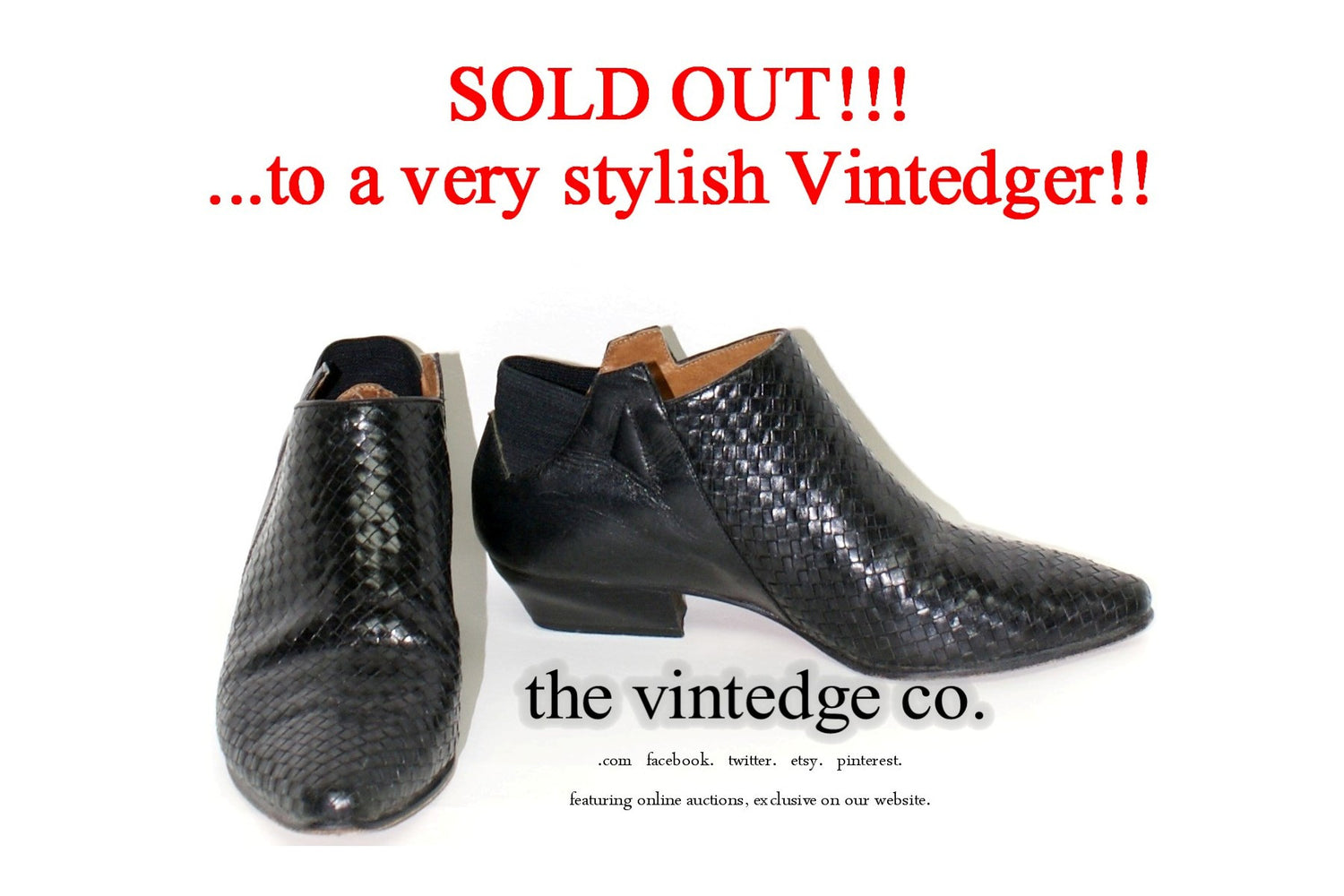 SOLD - 1990's Ankle Boots The Vintedge Co.