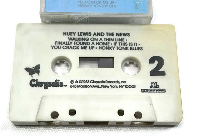 HUEY LEWIS & THE NEWS - Vintage Cassette Tape - SPORTS The Vintedge Co.