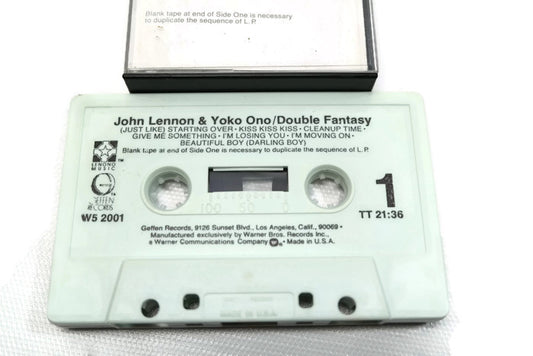 JOHN LENNON & YOKO ONO - Vintage Cassette Tape - DOUBLE FANTASY The Vintedge Co.