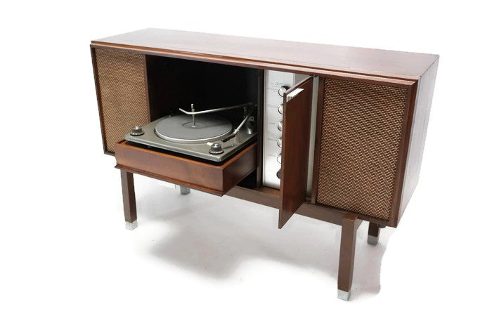 **SOLD OUT** VOICE OF MUSIC 60's Record Player Changer Stereo Console Wall Mount Console Stand Cabinet - Bluetooth The Vintedge Co.