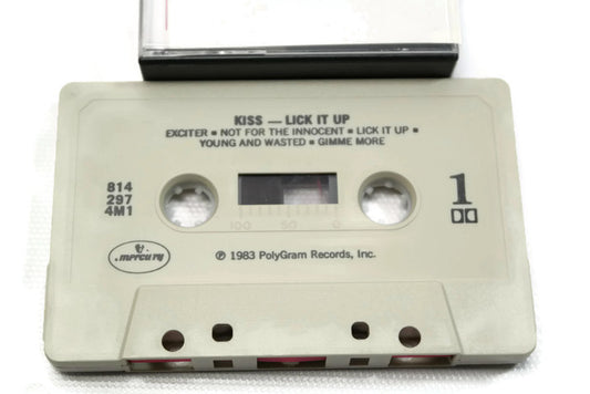 KISS - Vintage Cassette Tape - LICK IT UP The Vintedge Co.