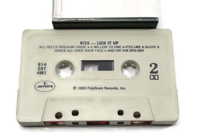 KISS - Vintage Cassette Tape - LICK IT UP The Vintedge Co.