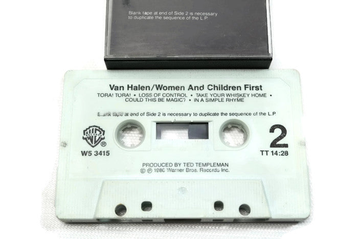 VAN HALEN - Vintage Cassette Tape - WOMEN AND CHILDREN FIRST The Vintedge Co.