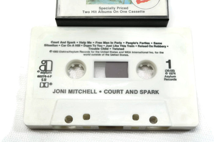 JONI MITCHELL - Vintage Cassette Tape - COURT AND SPARK FOR THE ROSES The Vintedge Co.