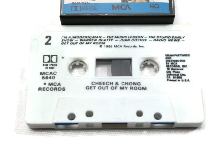 CHEECH & CHONG - Vintage Cassette Tape - GET OUT OF MY ROOM The Vintedge Co.