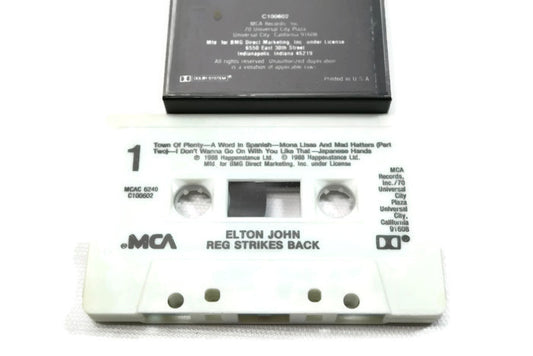 ELTON JOHN - Vintage Cassette Tape - REG STRIKES BACK The Vintedge Co.