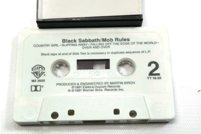 BLACK SABBATH - Vintage Cassette Tape - MOB RULES The Vintedge Co.