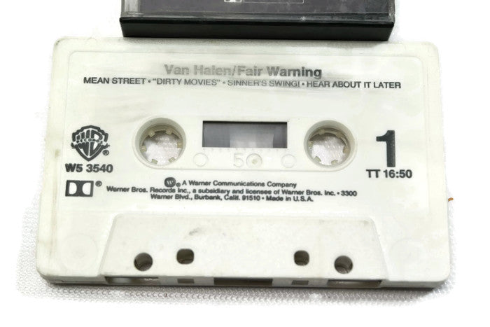 VAN HALEN - Vintage Cassette Tape - FAIR WARNING The Vintedge Co.