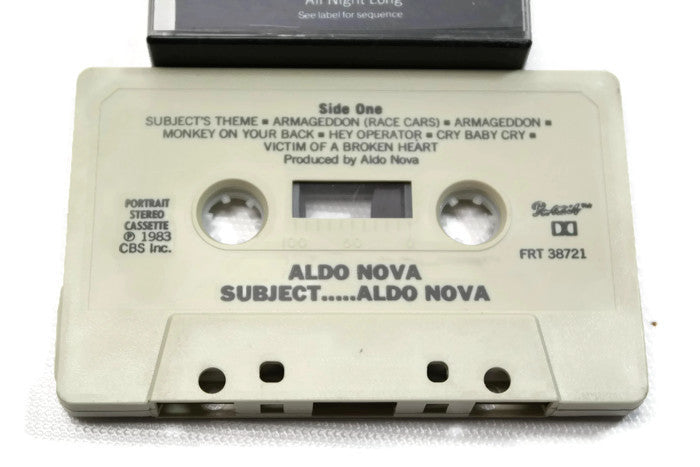 ALDO NOVA - Vintage Cassette Tape - SUBJECT ... ALDO NOVA The Vintedge Co.