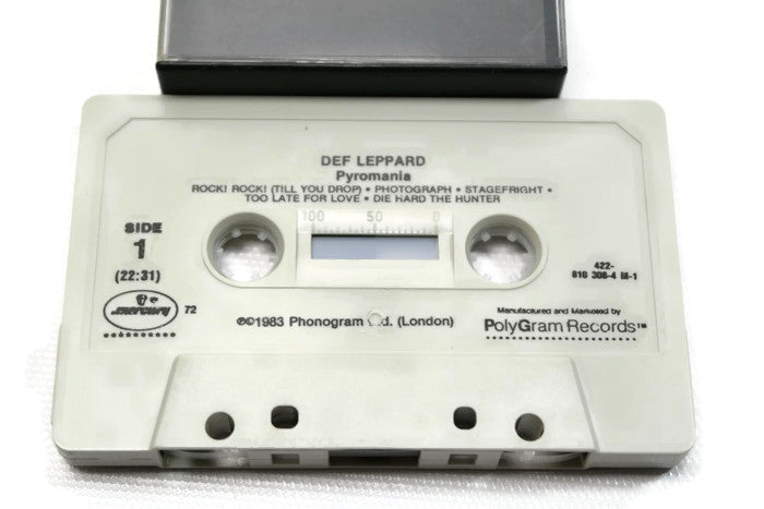 DEF LEPPARD - Vintage Cassette Tape - PYROMANIA The Vintedge Co.