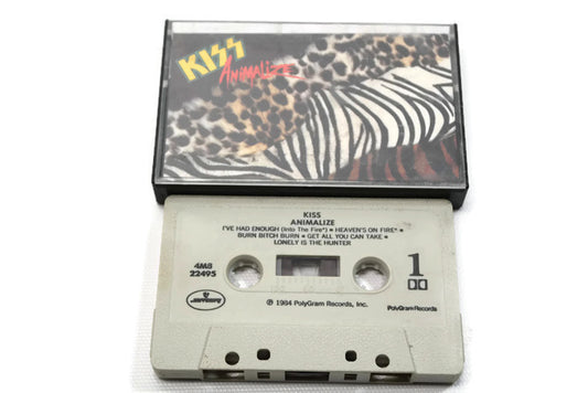 KISS - Vintage Cassette Tape - ANIMALIZE The Vintedge Co.